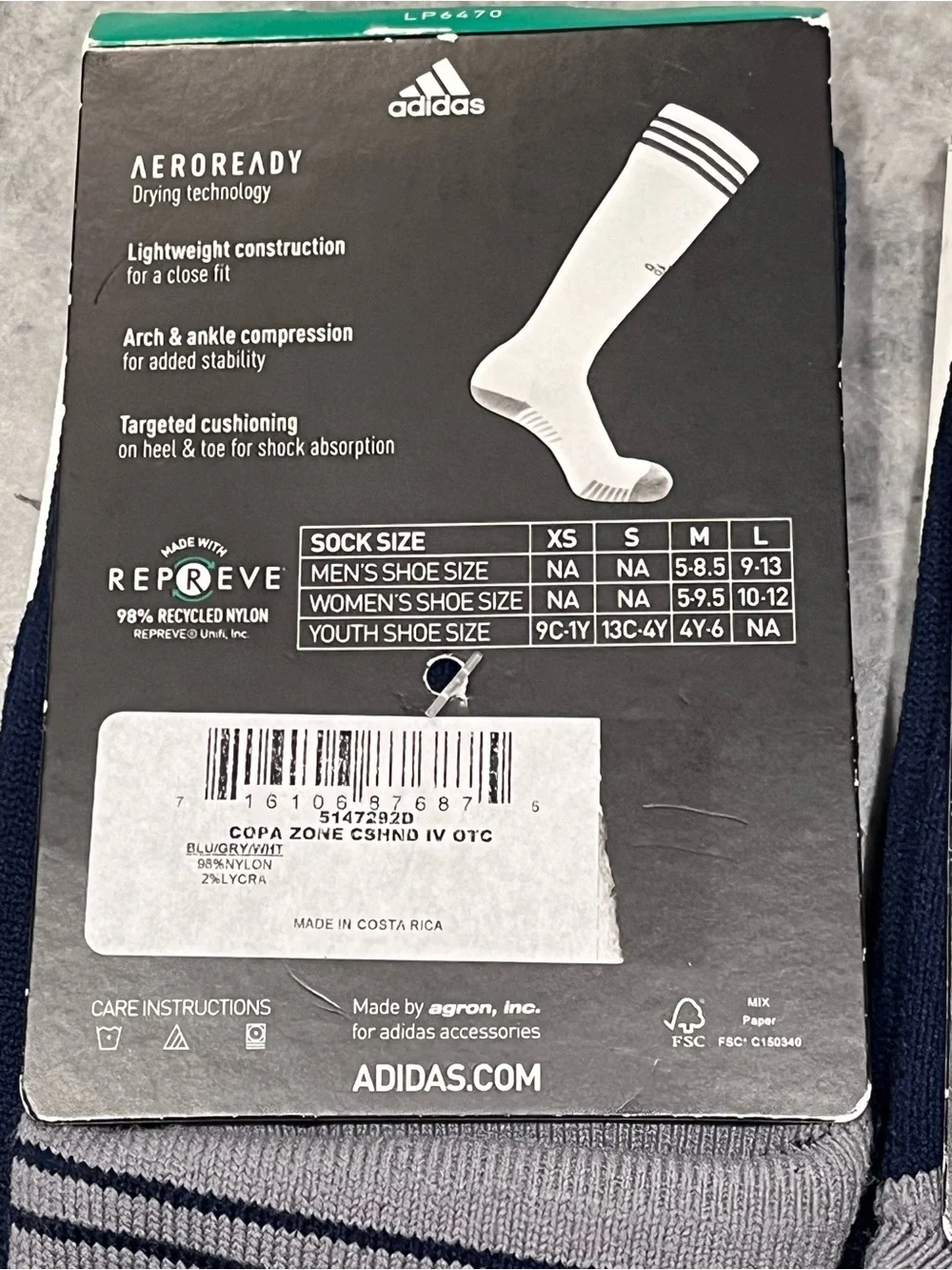 BUNDLE! 2-Pack of adidas Copa Zone Cushion IV Soccer OTC Socks!